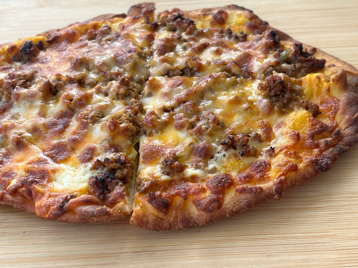 Cheeseburger Flatbread Fit Fast Food