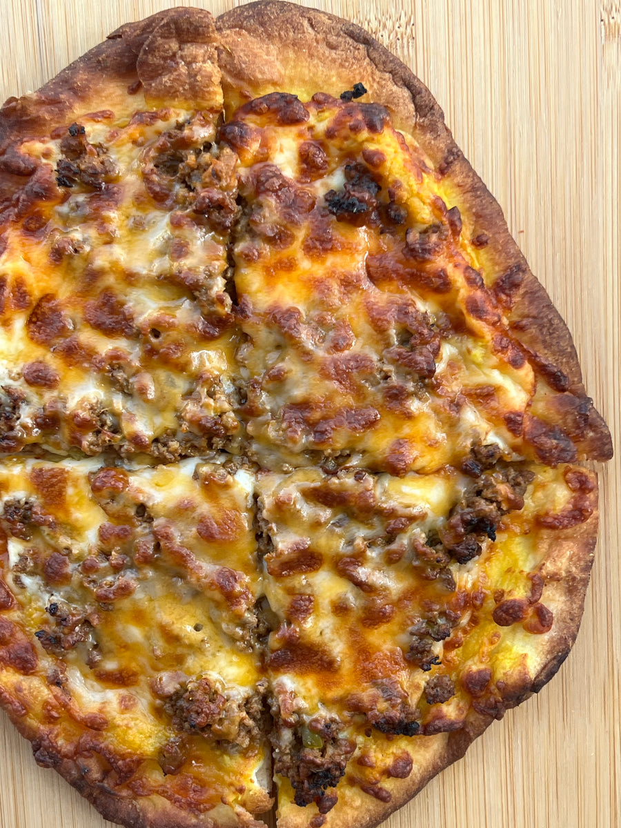 Cheeseburger Flatbread Fit Fast Food