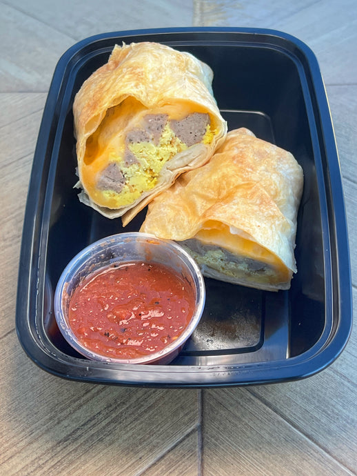 Sausage Egg and Cheese Breakfast Burrito