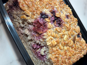 Berries and Cream Baked Oats